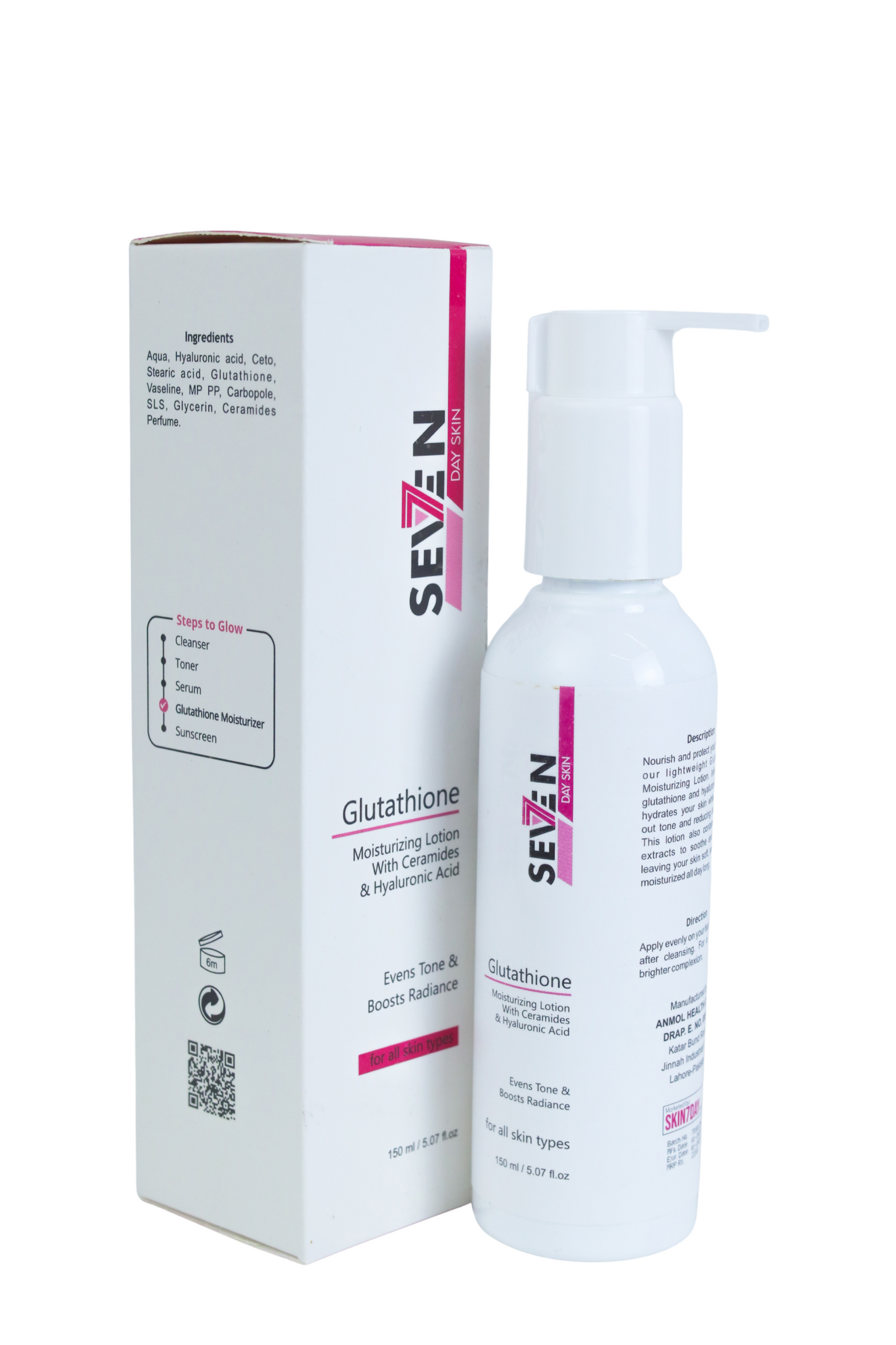 Glutathione Moisturizing Lotion - SevenDay